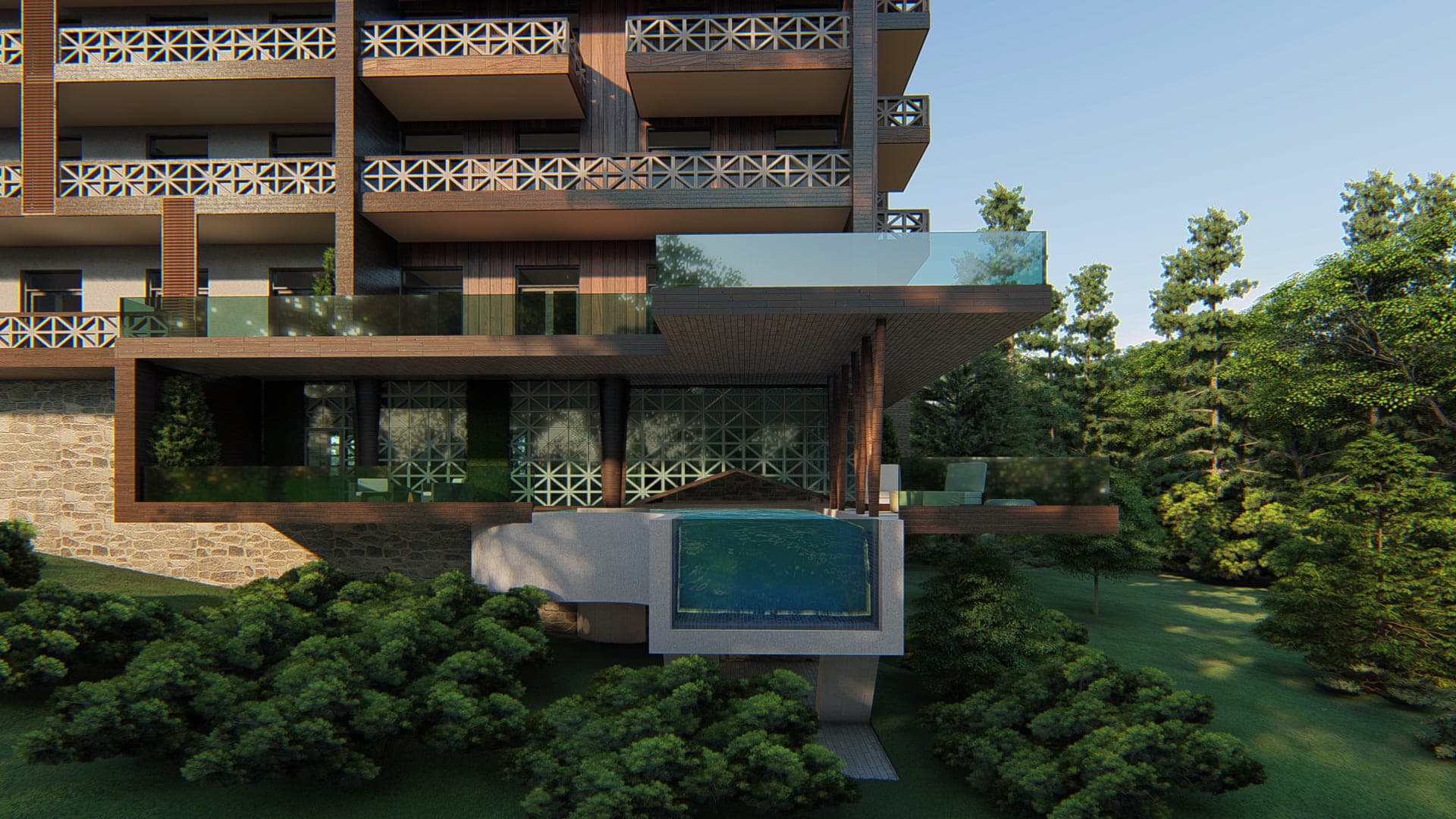 Goderdzi Pool Area